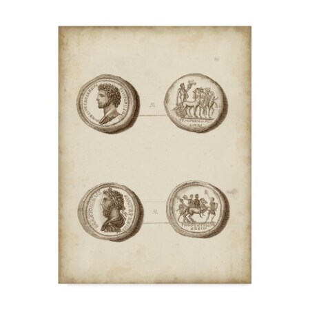 Trademark Fine Art Unknown 'Antique Roman Coins Vi' Canvas Art, 14x19 WAG04011-C1419GG